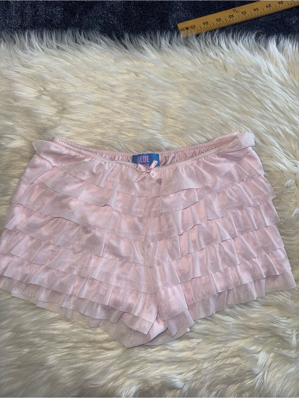 Girls' Light Pink Ruffle Skort Shorts